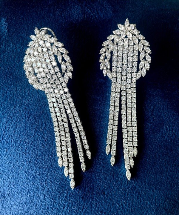 Tulip American Diamond earrings