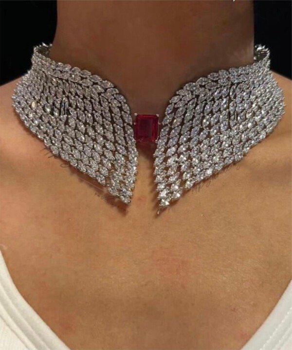 Cherub Diamond Choker - Ruby
