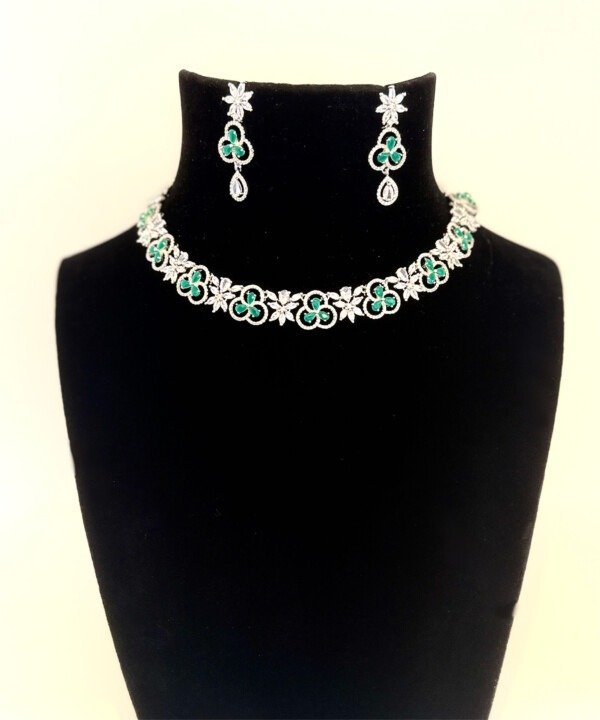 Ophelia Diamond & Emerald Set