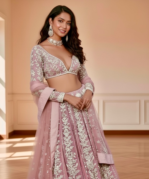 Dusky Rose Lehenga