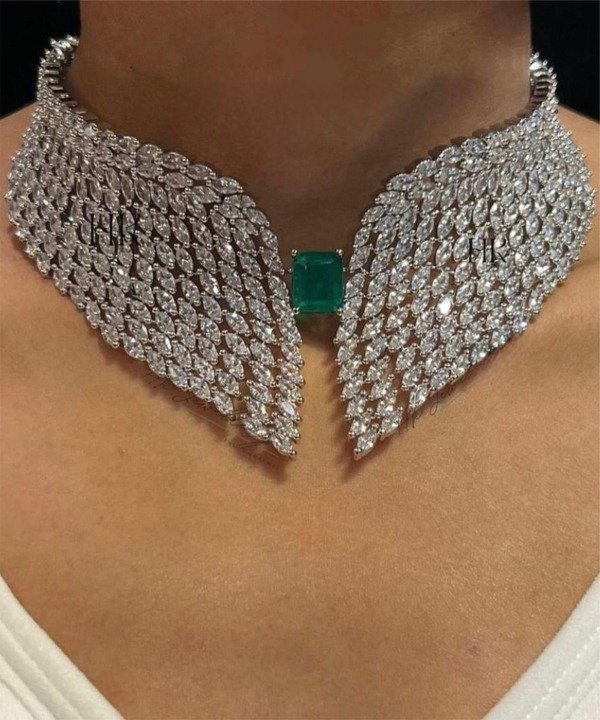 Cherub Diamond Choker - Emerald