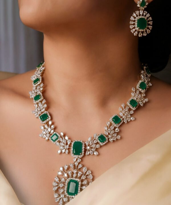 Nitara Diamond & Emerald set
