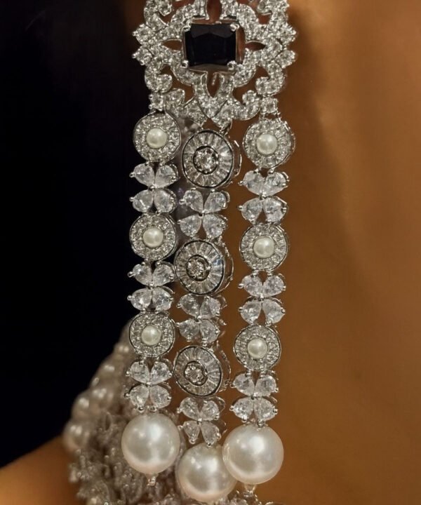 Noir Black Onyx & Pearl Choker Set