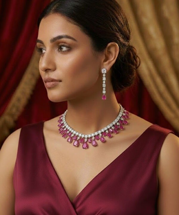 Rose Ruby & Diamond set