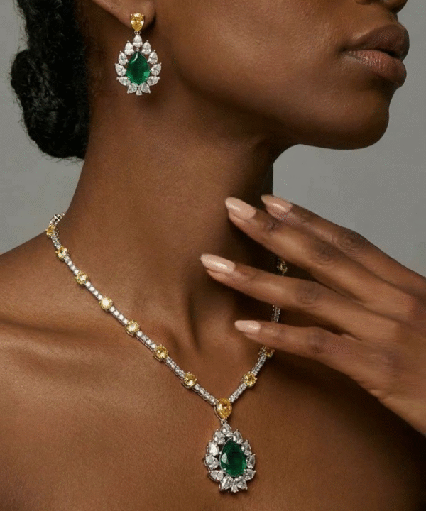 Celeste Emerald & Citrine Set