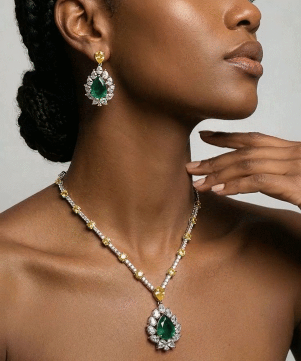 Celeste Emerald & Citrine Set